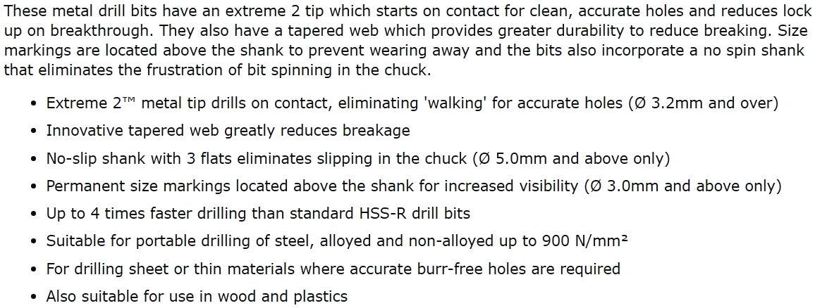סט מקדחים מקצועי למתכת - 29 יחידות - DEWALT DT7926-XJ